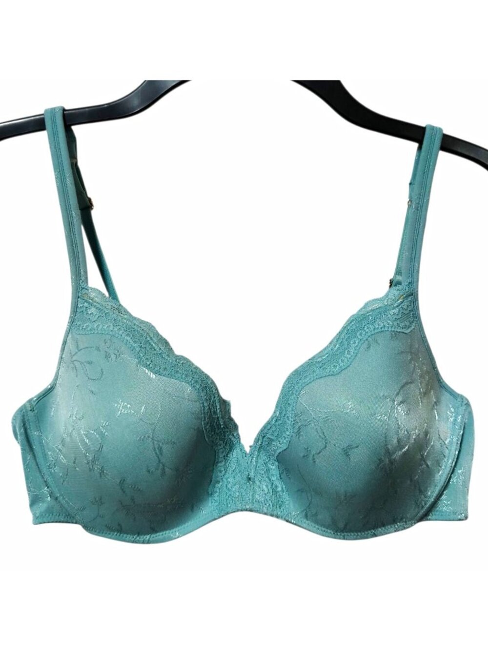 Vanity Fair 75340 Bra 36B Blue Teal Underwire Full Coverage Padded